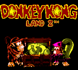 Donkey Kong Land 2 DX (Hack) — Title screen